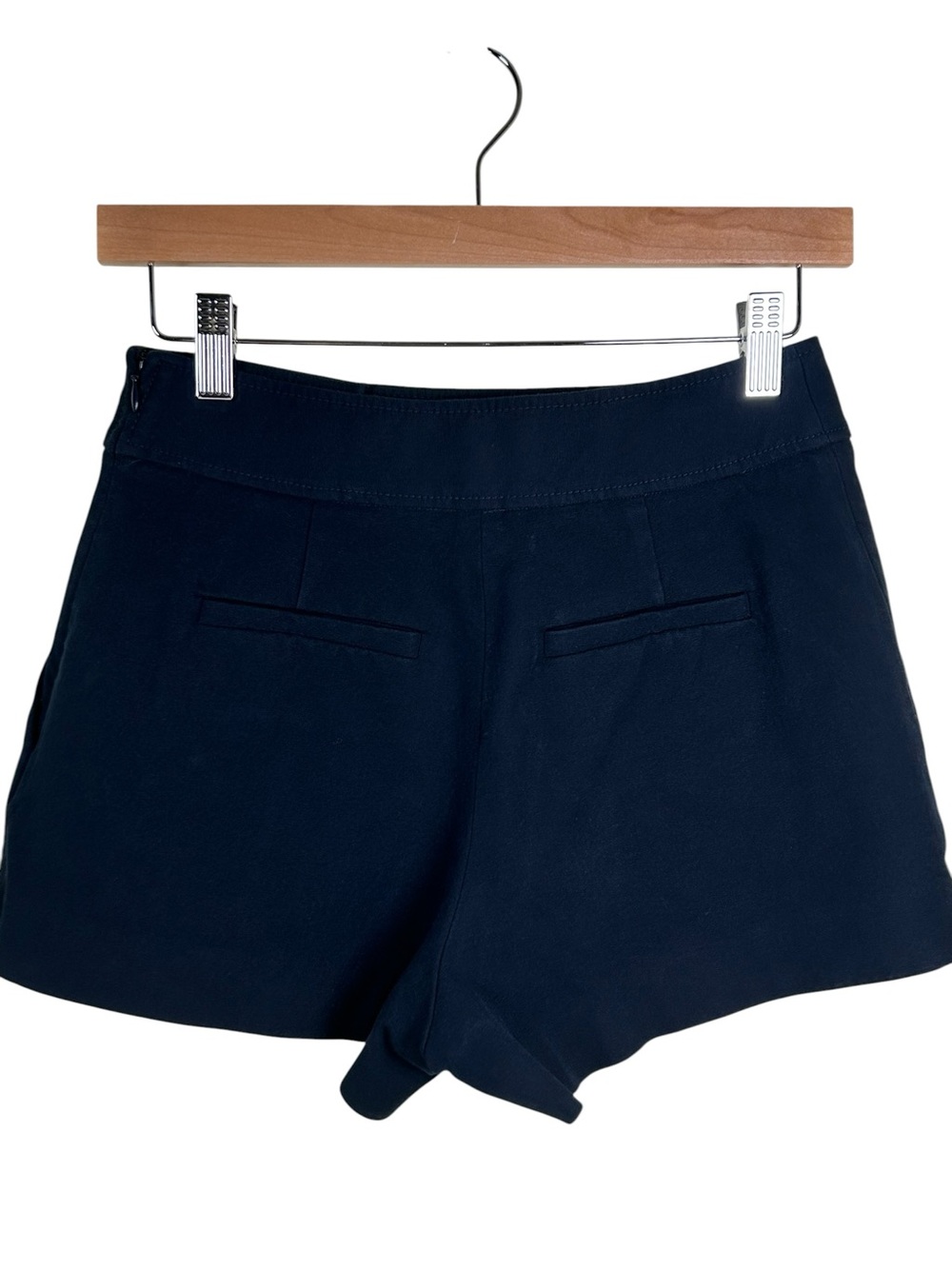 DEREK LAM 10 Crosby Robertson Sailor Shorts Navy Gold Button High Rise Sz 0 - Picture 6 of 11